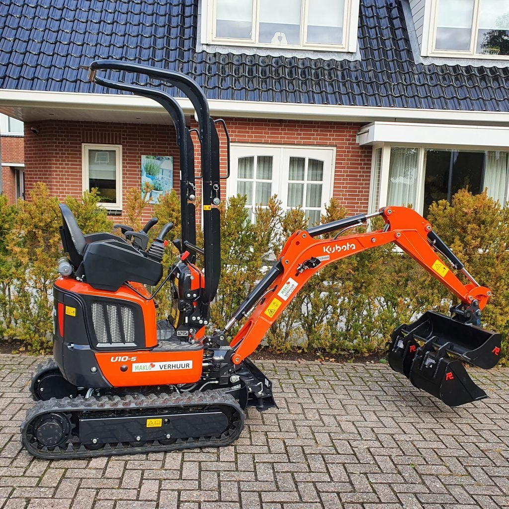 Minikraan - rups 1000kg incl. aanhanger - Maklo